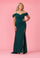Long Formal Off-the-Shoulder Wrap Evening Dress – Mauve
