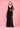 Formal Dresses Long Draped Silhouette Plus Size Formal Dress Black