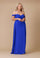 Off-the-Shoulder Long Formal Evening Dress – Royal
