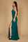 Long Fitted Open Back Jersey Prom Dress – Teal