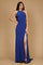 Long Fitted Open Back Jersey Prom Dress – Teal