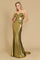 Prom Dresses Long Corset Mermaid Formal Prom Dress Gold