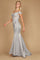 Formal Dresses Long Off Shoulder Lace Formal Evening Dress Silver