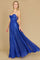 Long Sparkling Cowl Corset Prom Dress – Charcoal
