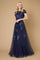 Long Lace Navy Mother of the Bride Dress – Navy