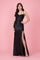 Open Back Long Formal Prom Dress – Navy