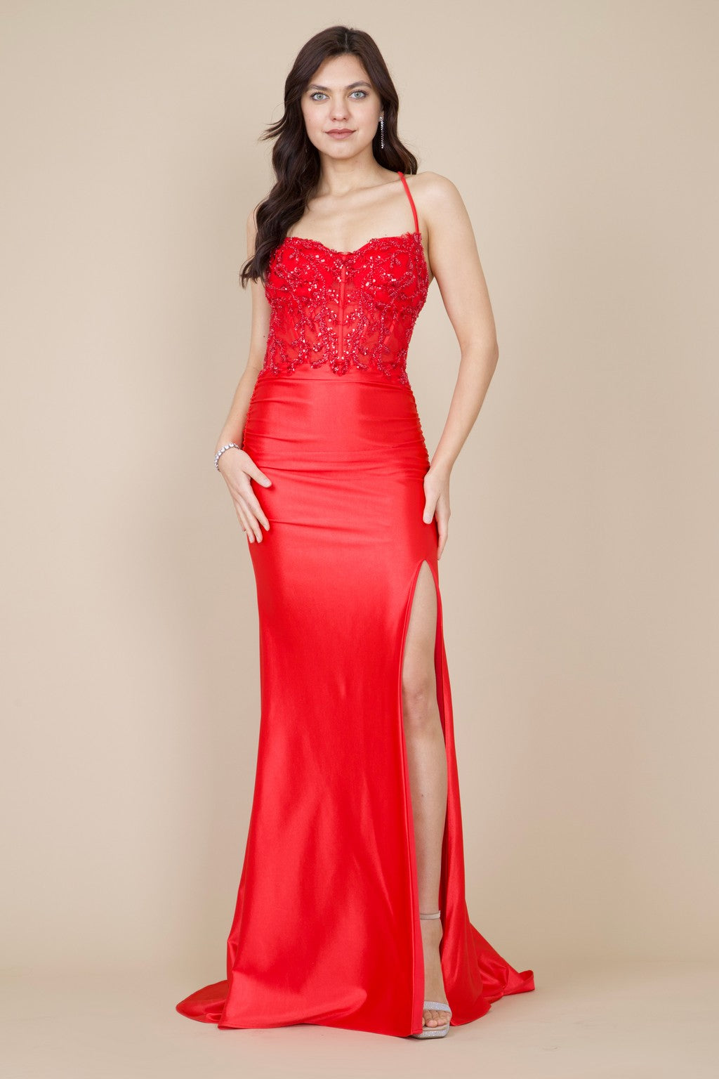 Open Back Long Formal Prom Dress – Black