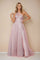 Long Prom One Shoulder Tulle Formal Ball Gown – Black