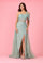Long Couture Hand Beaded Cold Shoulder Formal Dress – Lilac