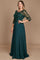 Hand Beaded Long Sleeve Mother of the Bride Dress – Black