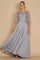 Hand Beaded Long Sleeve Mother of the Bride Dress – Royal Blue