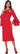Plus Size Dresses Mother of the Bride Cocktail Midi Dress Red