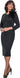 Plus Size Dresses Plus Size Fitted Midi Cocktail Dress Black