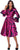 Cocktail Dresses Short Long Sleeve Cocktail Dress Magenta/Navy