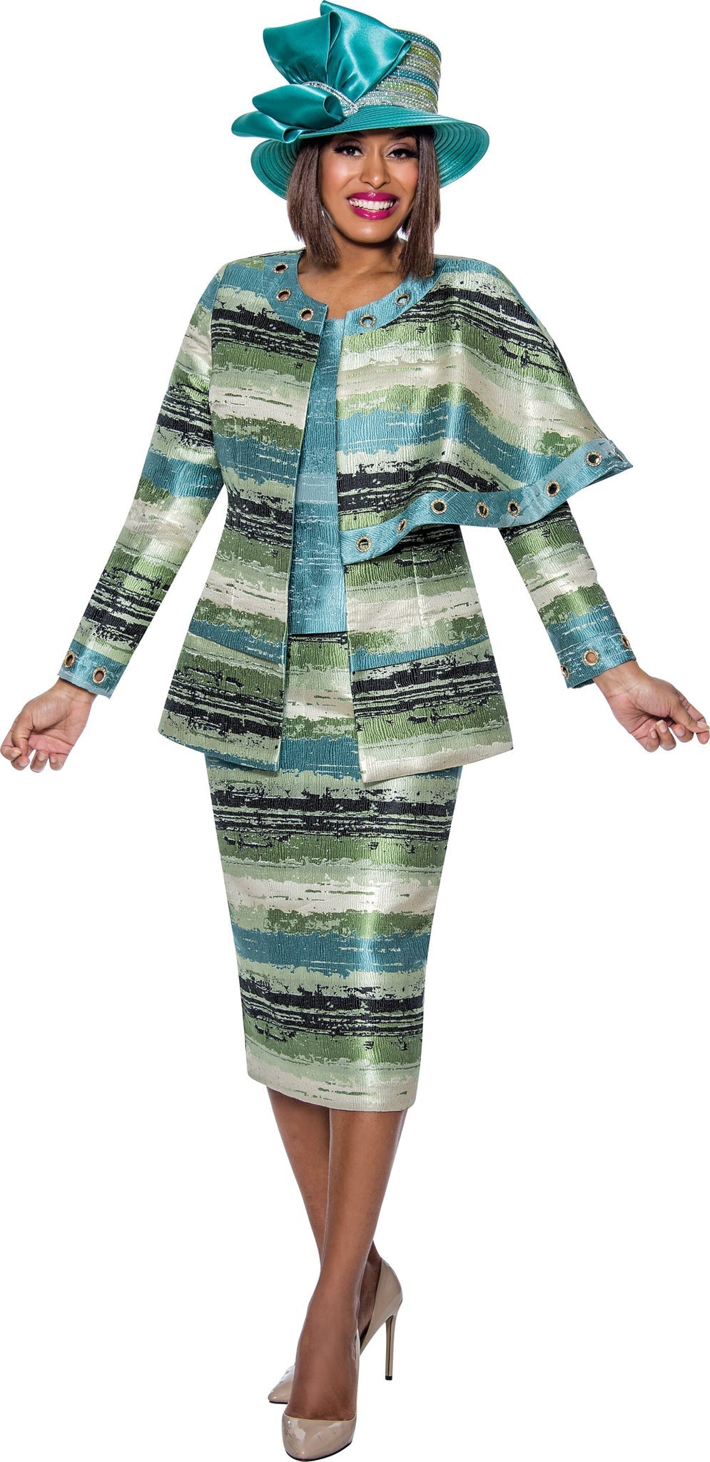 Cocktail Dresses Formal Midi Three Piece Skirt Dress Multi