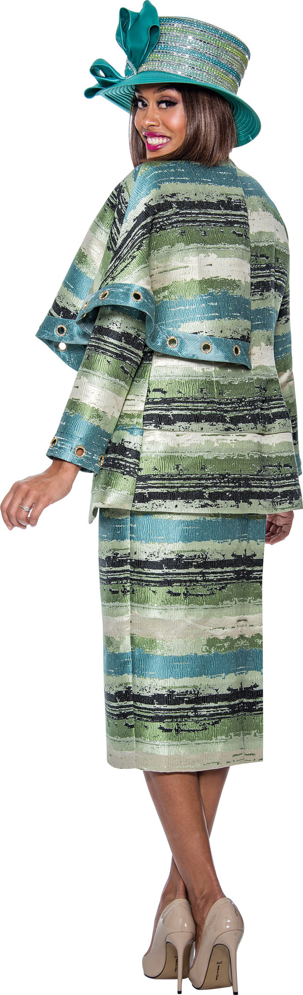 Cocktail Dresses Formal Midi Three Piece Skirt Dress Multi