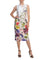 Cocktail Dresses Floral Print Short Cocktail Dress White Multi