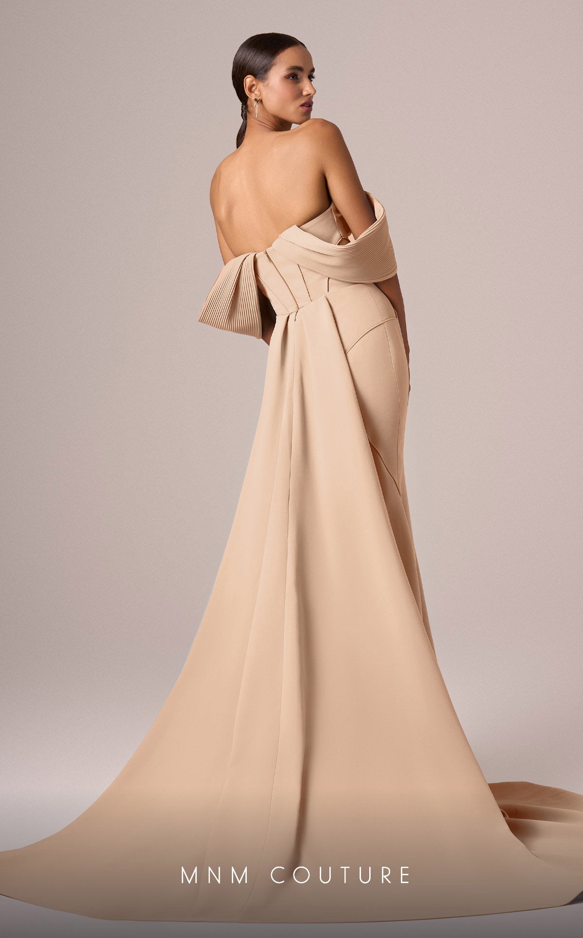 Prom Dresses Long Fitted Formal Evening Prom Dress Peach