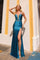 Prom Dresses Long Glitter Prom Gown Peacock Teal