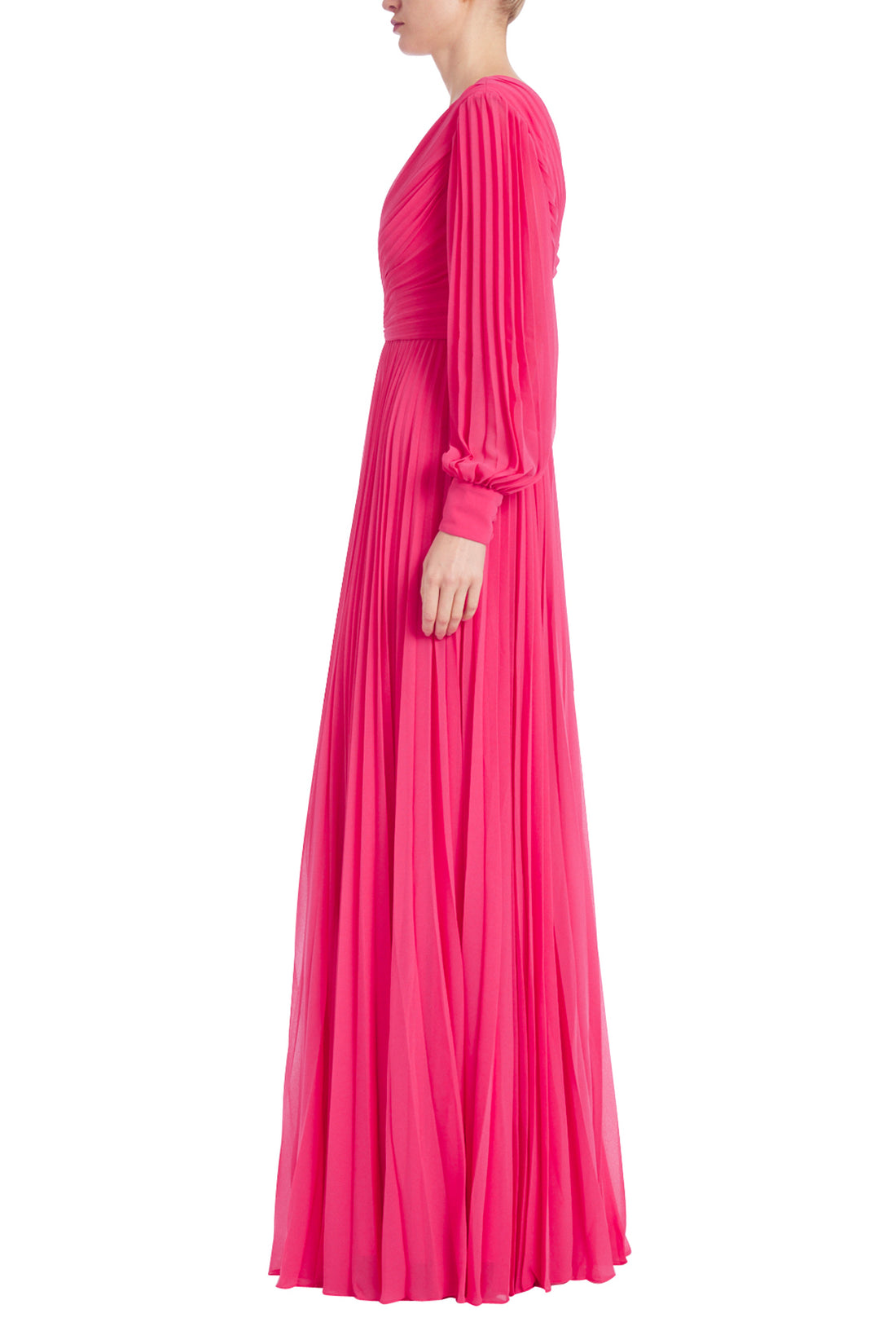 Formal Dresses Long Sleeve A Line Formal Dress Watermelon