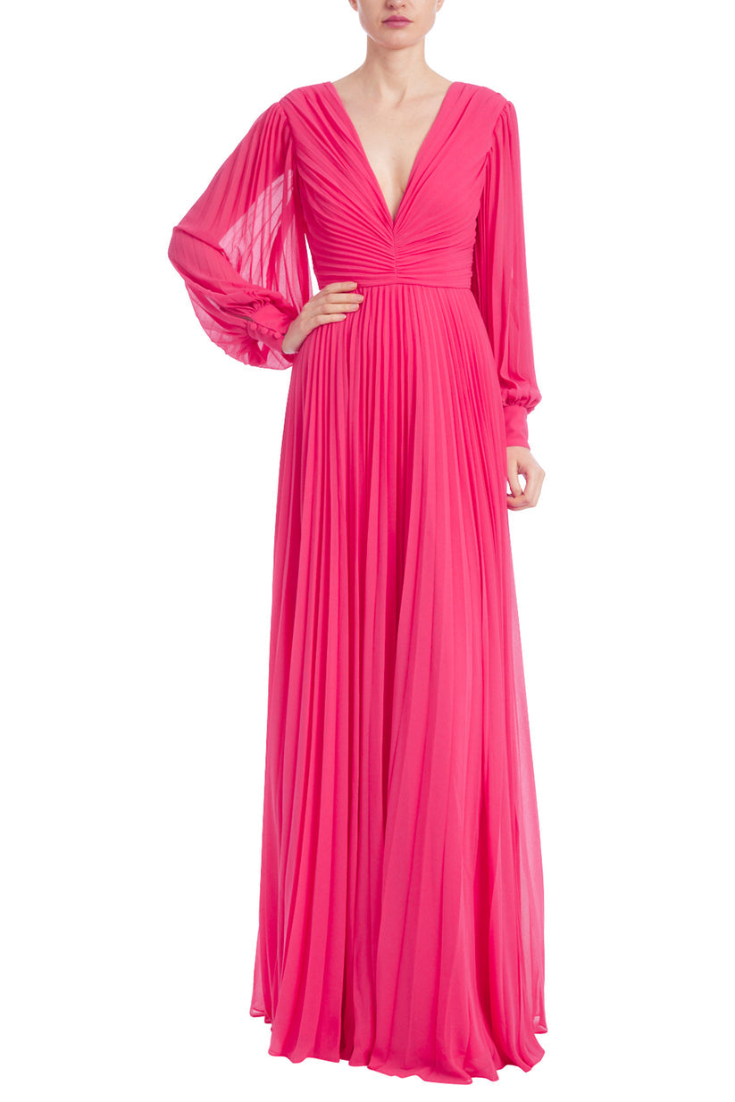 Formal Dresses Long Sleeve A Line Formal Dress Watermelon