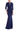 Formal Dresses Fitted Long Formal Beaded Evening Dress Navy