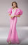 Formal Dresses Fitted Long Slit Floral Formal Evening Dress Pink