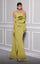Formal Dresses Formal Long Mermaid Oversized Rosette Evening Dress Lemon