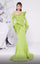 Formal Dresses Long Mermaid Formal Peplum Evening Dress Olive