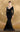 Formal Dresses Beaded Long Sleeve Formal Mermaid Evening Dress Black