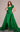 Formal Dresses Long Formal Rosette Overskirt Evening Dress Green