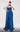 Formal Dresses Pleated Long Formal Fitted Evening Porm Dress Indigo