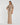 Formal DressesLong Beaded Formal Fitted Capelet Evening Dress Nude Silver