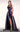 Formal Dresses Fitted Long Metallic Overskirt Formal Dress Grey