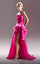 Formal Dresses High Low A Line Formal Ruffle Evening Dress Fuchsia