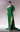 Formal Dresses Long Evening Pleated Slit Formal Dress  Green