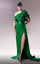 Formal Dresses Long Evening Pleated Slit Formal Dress  Green