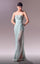 Prom Dresses Long Formal Beaded Mesh Prom Dress Blue