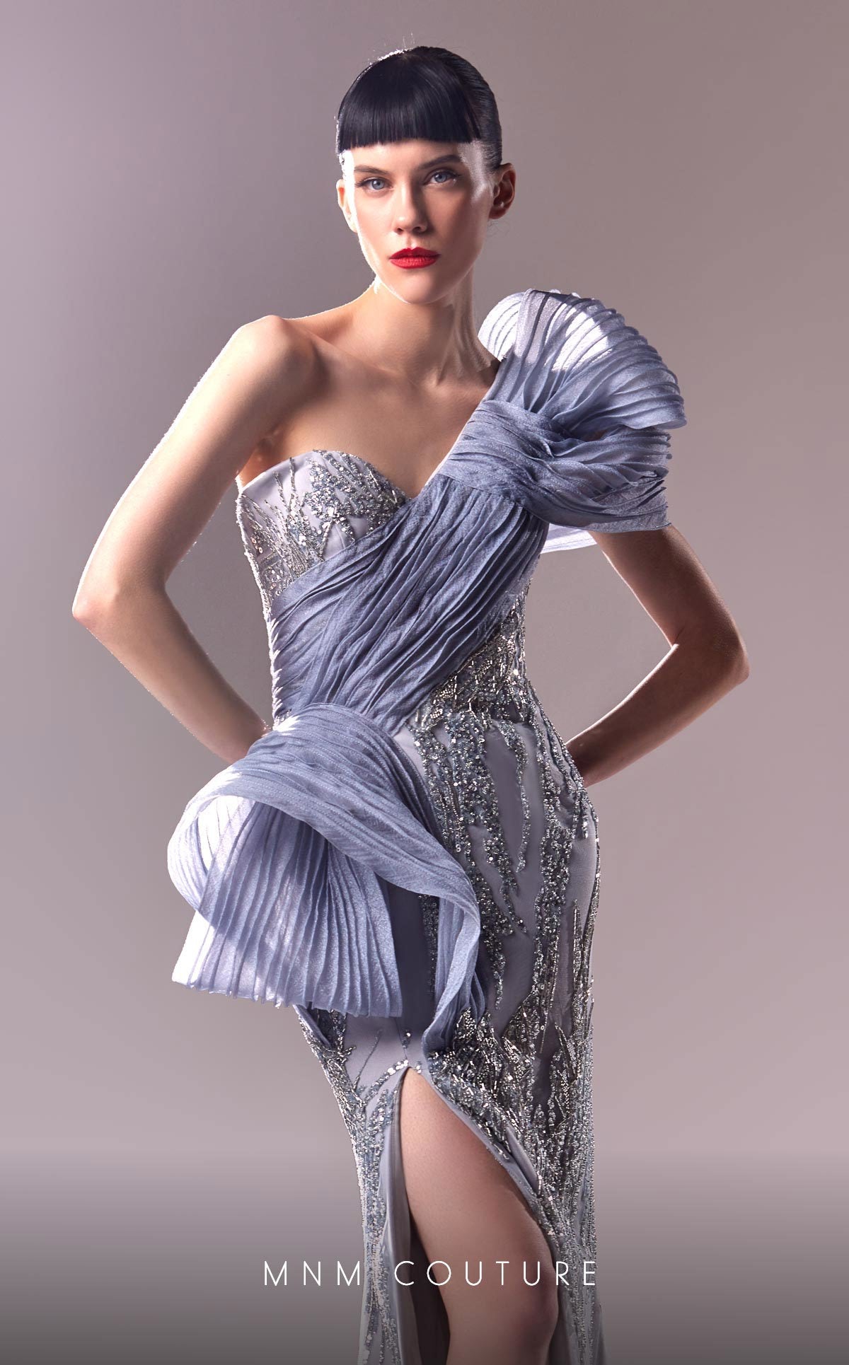 Formal Dresses Long Evening Gown Beaded Lace Fitted Formal Dress  Blue
