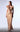Formal Dresses Long Formal Beaded Applique Metallic Dress Beige