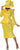 Plus Size Dresses Plus Size Mother of the Bride Long Sleeve Dress Bright Yellow/Silver