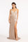Prom Dresses Sequin Glitter Crepe Mermaid Prom Dress Champagne