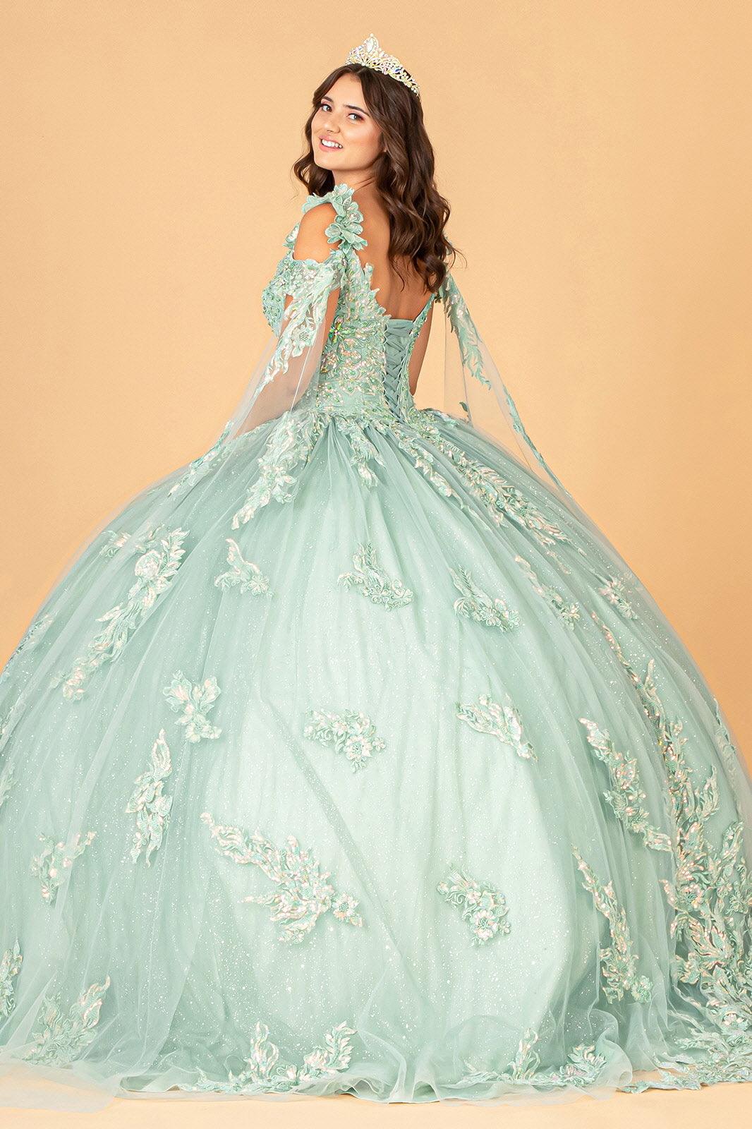 Quinceniera Dresses Long Quinceanera Dress Mesh Ball Gown Sage