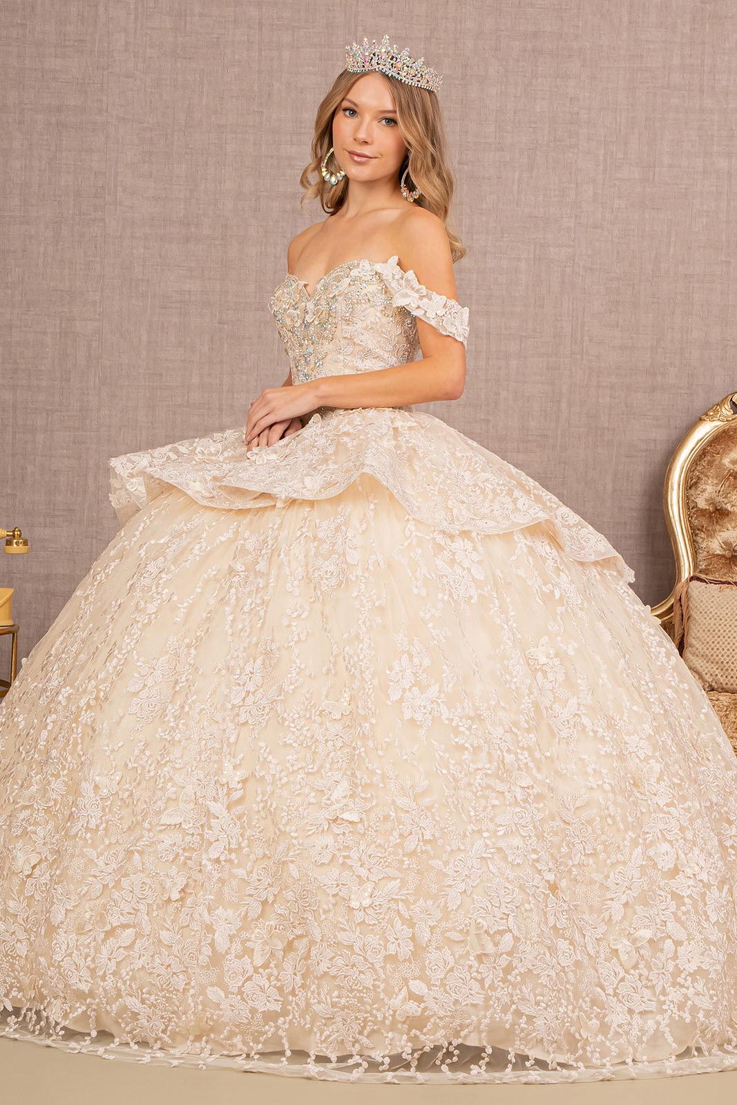 Quinceniera Dresses Long Ball Gown Quinceanera Dress Champagne