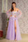 Prom Dresses Glitter Detachable Long Sleeves A line Long Prom Dress Lavender