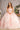 Quinceniera Dresses Glitter Beaded Sheer Quinceanera Ball Gown Blush