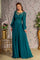Mother of the Bride Dresses Floral A line Long Mother of the Bride Dress Teal