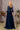 Mother of the Bride Dresses A line Waist Band Long Mother of the Bride Dress Navy