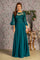 Mother of the Bride Dresses A line Waist Band Long Mother of the Bride Dress Teal