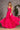Prom Dresses Sequin Beaded Ruffled Skirt A line Long Prom Dress Fuchsia